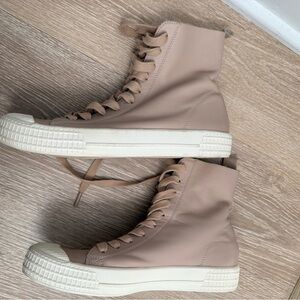 Topshop Light Pink Blush High-Top Sneakers